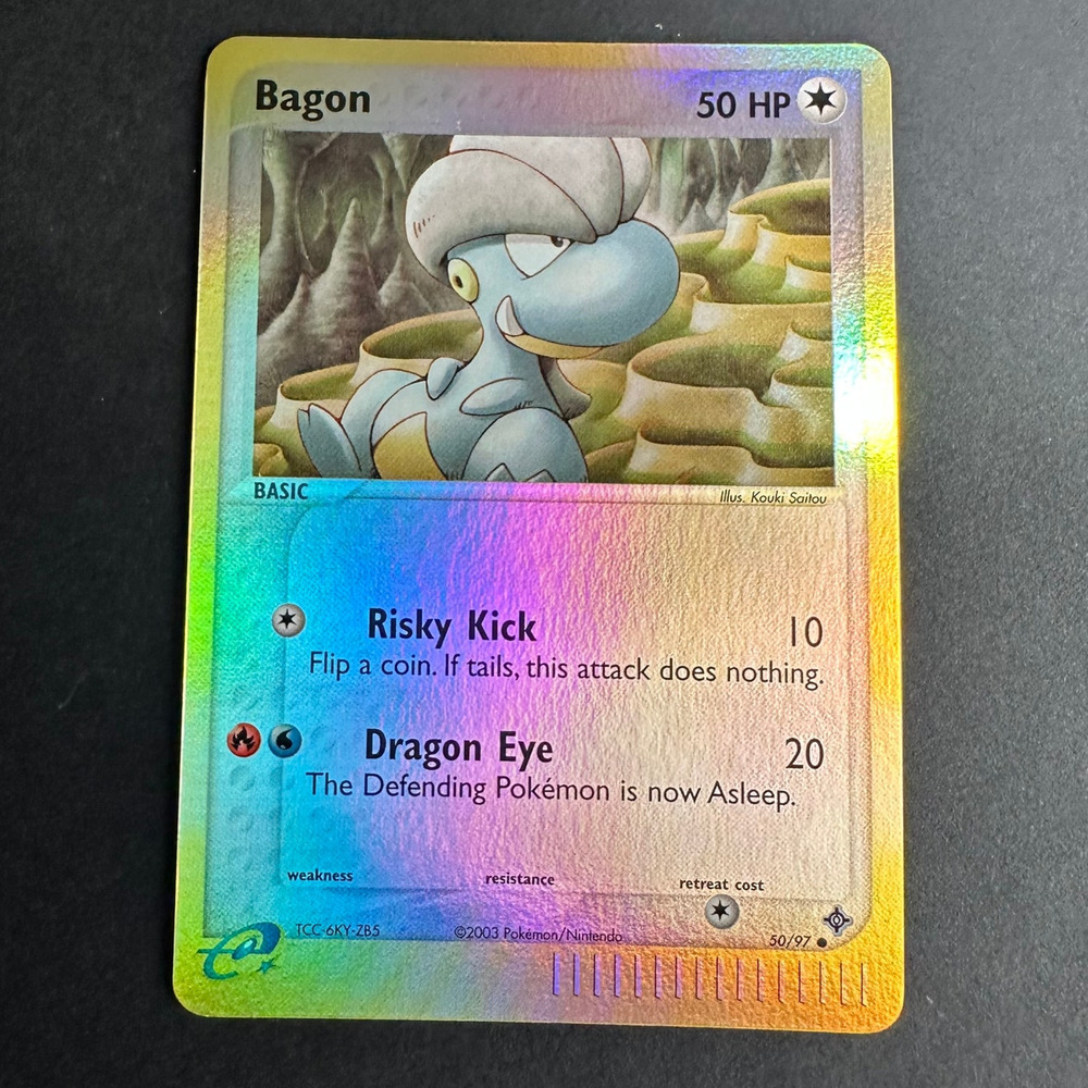 Pokemon TCG Bagon 50/97 EX Dragon Common Reverse Holo NM